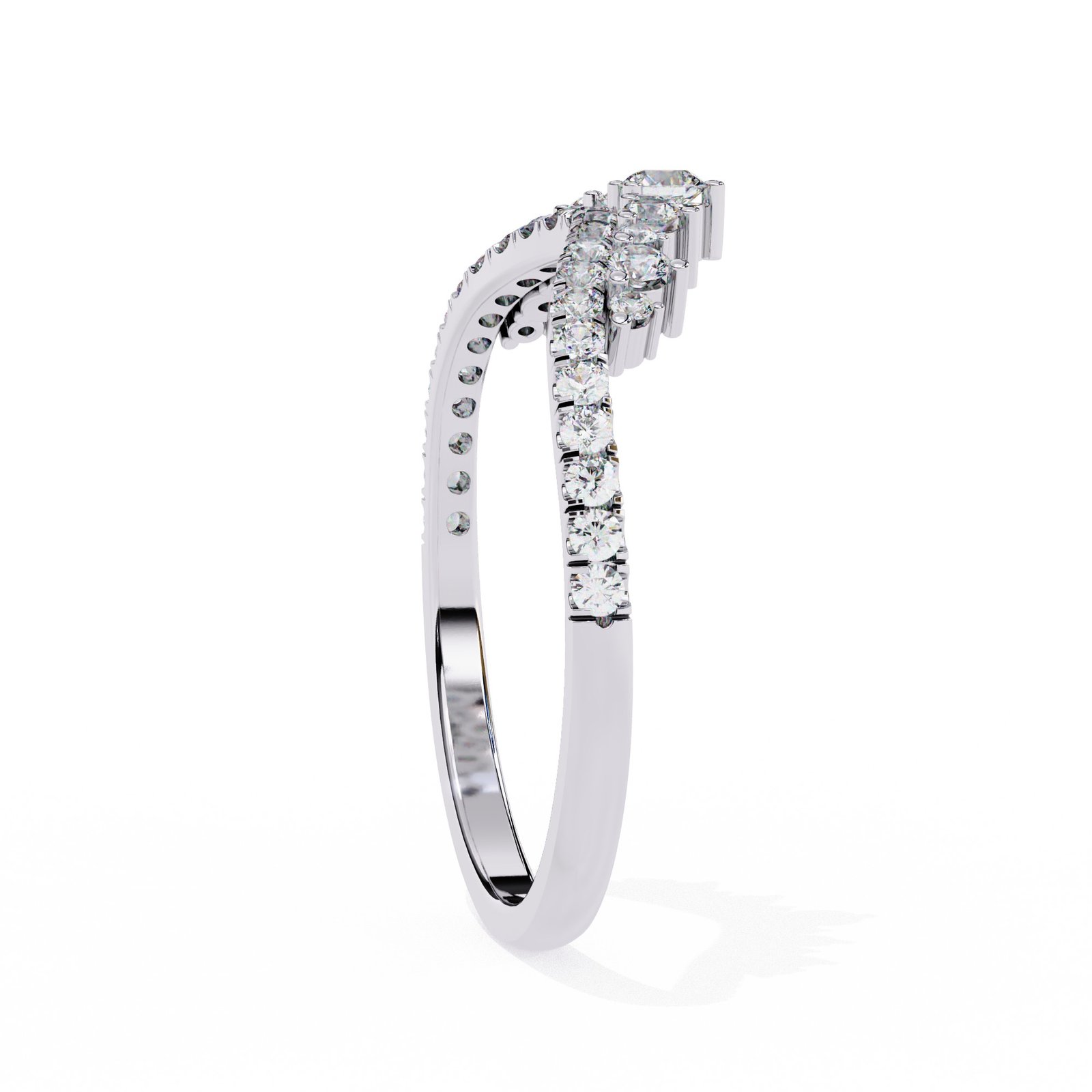  Tiara Diamond Crown Ring